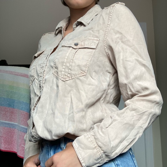 BLUSH AMERICAN EAGLE BLOUSE - Picture 3 of 4